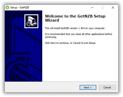Getnzb Newsreader Setup Welcome 2