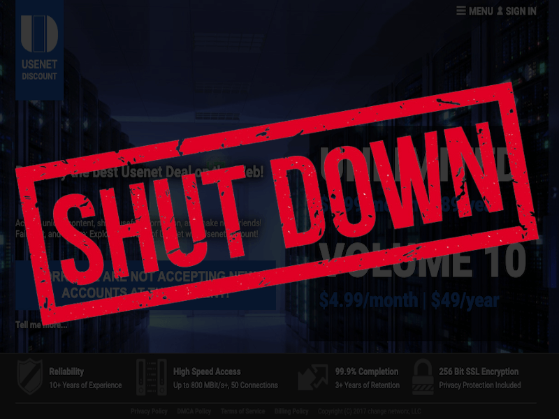 Usenetdiscount Shutdown